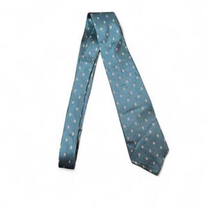 Christian Dior Paris New York designer Men's Green/Blue All Silk Tie